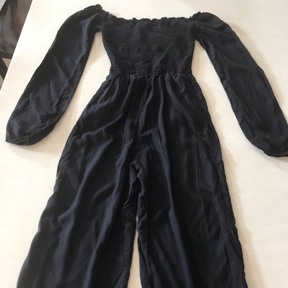 Hollister Off the Shoulder Black Jumpsuit - Picture 6 of 6